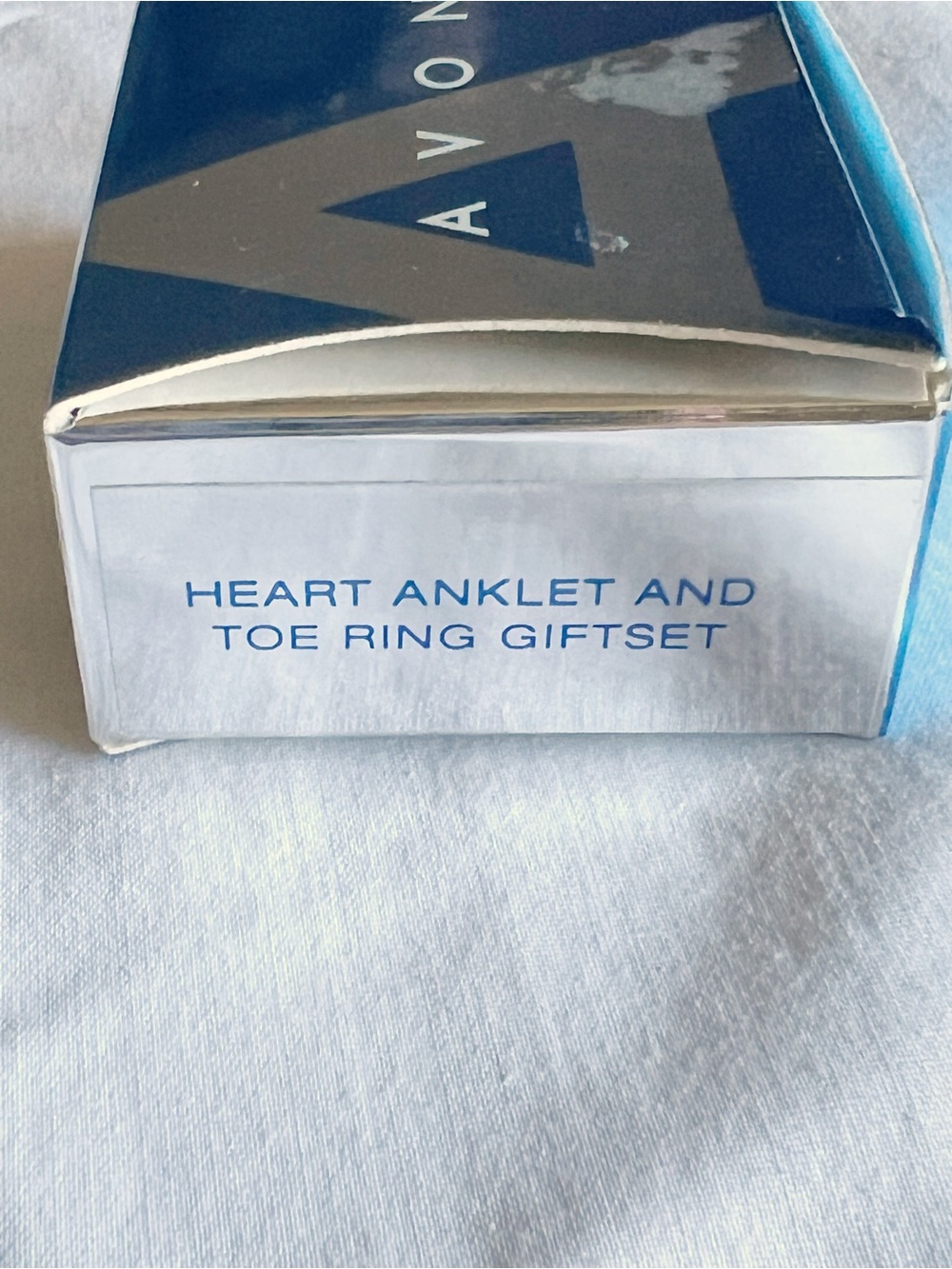 Vintage Avon Silvertone Heart Anklet & Toe Ring Set - Picture 2 of 7
